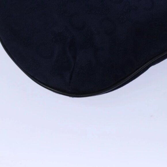CELINE C Sulky Hand Bag Canvas Leather Navy Auth - Picture 13 of 16